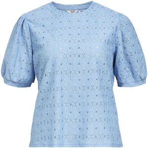 Object Objlaila Re Top Tops & T-shirts Dames - Shirt - Blauw - Maat M