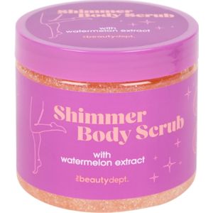 The Beauty Dept. Shimmer Bodyscrub | 1x 400ml - Watermeloenextract - Met Glitter | Vegan
