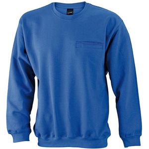 James and Nicholson Heren Ronde Zak Sweatshirt (Koningsblauw)