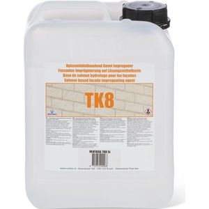 Ventosil TK8 Gevel impregneermiddel - 5 liter - Hydrofuge - Voor kalkzandsteen en gebakken gevelstenen - Stenen muur impregneren