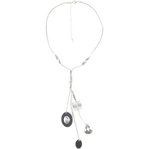 Behave Ketting zilver kleur met hangers 40 cm