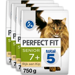 Perfect Fit Senior - Kattenbrokken - Kip - 4 x 750 g