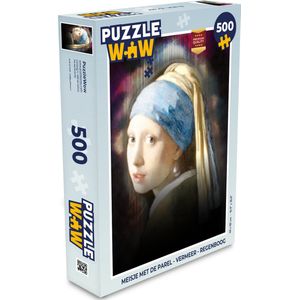 Puzzel Meisje met de parel - Vermeer - Regenboog - Legpuzzel - Puzzel 500 stukjes