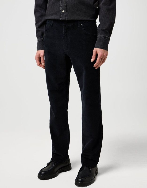 Wrangler - Greensboro - Heren Ribbroek - Zwart - Regular-fit