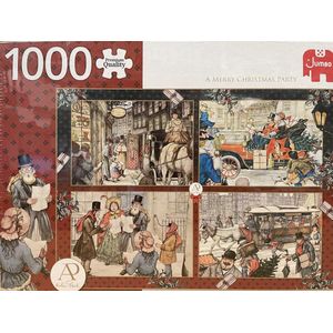 Puzzel Anton Pieck Vrolijk Kerstfeest (1000 stukjes, Kerstthema)