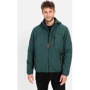 camel active Softshell jas met afneembare capuchon - Maat menswear-52 - Pine Green