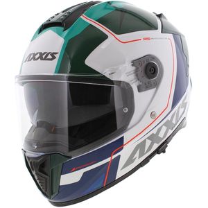 Axxis Hawk SV Integraal helm Spear A6 glans groen wit blauw M