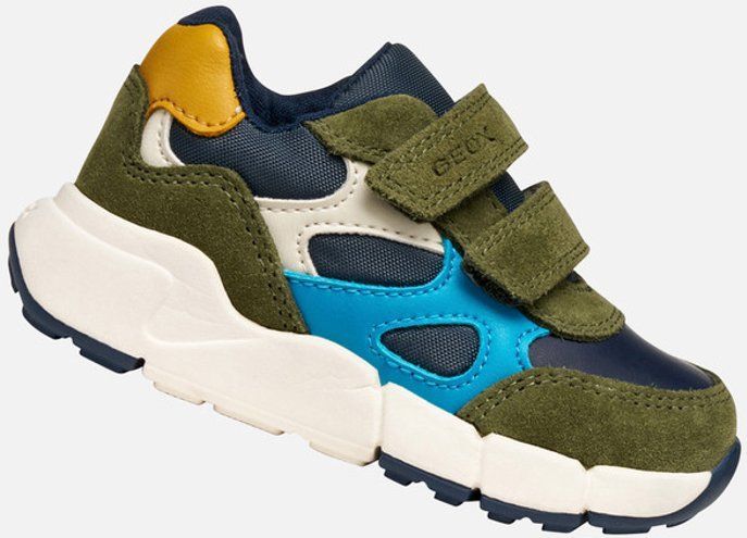 GEOX - Flexyper Mini - Sneakers - Donkergroen/Navy Blauw