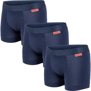 Undiemeister Korte Boxershort Jongens - Storm Cloud (Blauw) - 3-Pack - Mellowood Tencel - Ademend, Anti-Bacterieel & Naadloos Ondergoed - Maat 140-148