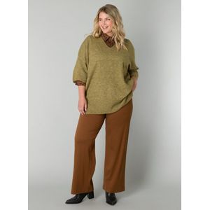 YESTA Niovi Essential Tops - Avocado Green/Melang - maat 0(46)