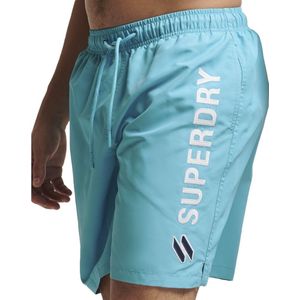 Superdry Code Applque 19inch Zwembroek Blauw S Man