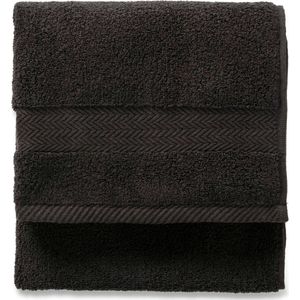 Blokker handdoek 600g - zwart - 50x100 cm