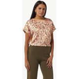 comma casual identity Shirt  olijfgroen / oudroze / zwart