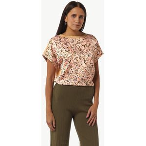 comma casual identity Shirt  olijfgroen / oudroze / zwart