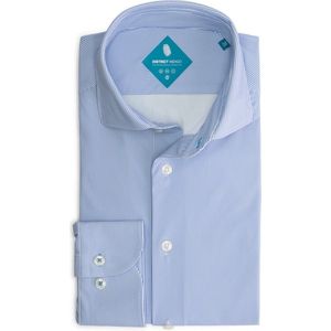 District Indigo Overhemd Performance Stripe Blue (7.32.26.784 - 118)