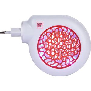 Mini Elektrische Insectenval LED 3 Watt binnen - muggen + vliegenverjager zonder chemicaliën - compact en energiebesparend met Europees design. Inclusief 1x val.