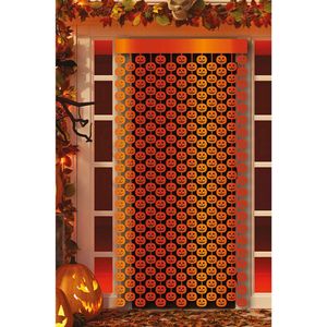 Fiestas Guirca - Deurgordijn Metallic pumpkins (200 x100 cm) - Halloween - Halloween Decoratie - Halloween Versiering