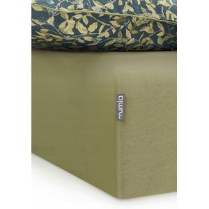 Khaki Katoenen Hoeslaken met Elastiek - 180x200 cm
