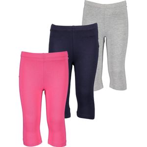 Blue Seven BIO BASIC Meisjes Kinder CAPRI Legging 3 Pack - Maat 122