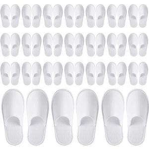 Pantoffels - Wit - 24-Paar - Slipvast en Comfortabel