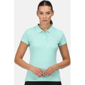 Het Regatta Maverik V T-shirt met korte mouwen - dames - sneldrogend - polohals - Groen