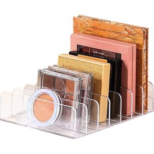 Oogschaduwpalet make-up organizer - 7-sectie verdeelde plastic - opslag voor make-up en nagellak nagellak opbergen