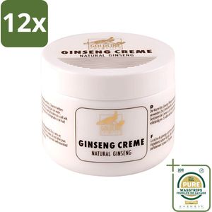 Goldline - Bodycrème - Natural Ginseng - Verzorgend & Versterkend - 250 ml - Voordeelverpakking - 12 stuks - Huidverzorging - Hydraterende crème