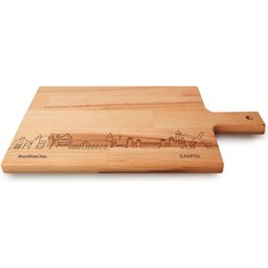 Skyline Serveerplank Kampen - Hapjesplank - Serveerplank - Tapas - Hapjes - Serveren - WoodWideCities