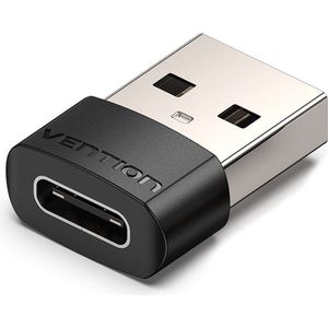 Vention USB 2.0 Male naar USB C Female Adapter, USB A, USB C, Zwart