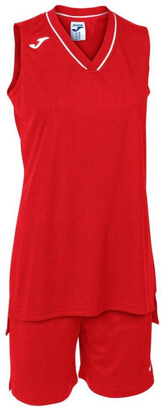 Joma - Atlanta Set - Rood - T-shirt en Korte Broek - Vrouw
