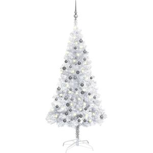 vidaXL-Kunstkerstboom-met-verlichting-en-kerstballen-150-cm-PET-zilver