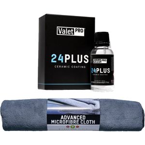 24 Plus Ceramic Coating 30 ml ValetPro 24+ Maanden bescherming en watersfstotend. Nu samen met 5 poetsdoeken 40x40 360 gsm