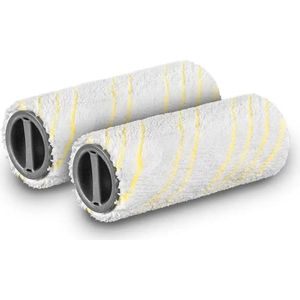 SQOON® Microvezel rollers geschikt voor Kärcher FC 5 - Gelijk aan model: 2.055-006.0 - Voor streeploos reinigen van harde vloeren