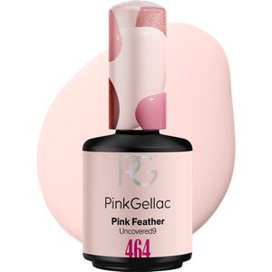 Pink Gellac - 464 Pink Feather - Gellak - Glanzende Roze - 15ml - Uncovered9 Collectie