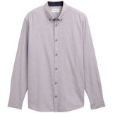 Tom Tailor - Overhemd - Gemêleerd - Lange Mouwen - 100% Katoen