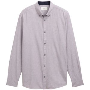 Tom Tailor - Overhemd - Gemêleerd - Lange Mouwen - 100% Katoen