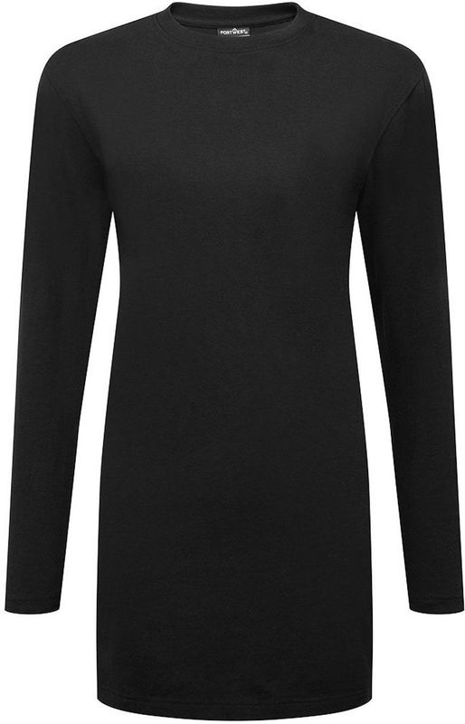 Portwest Katoenen Relaxed Fit T-shirt L/M voor dames B194 - Zwart - L