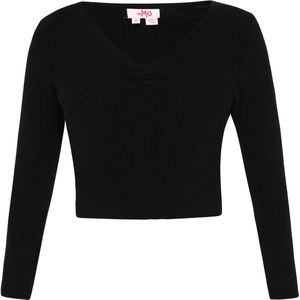 MYMO - Comfy - Trui - Zwart - V-hals - Lange Mouw