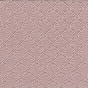 32x Luxe 3-laags servetten met patroon oud roze 33 x 33 cm