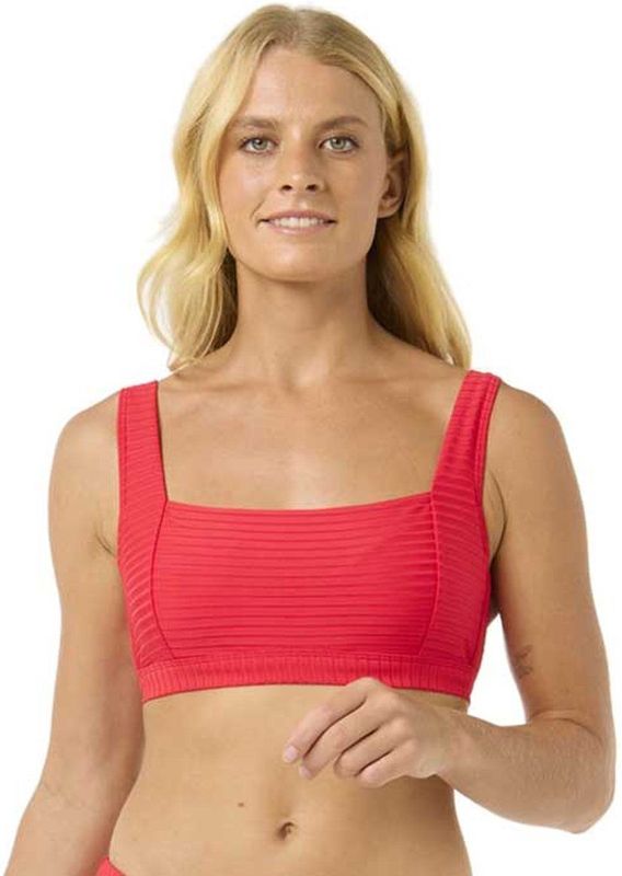 Rip Curl Womens Premium Surf Crop Bikinitop (Dames |rood)