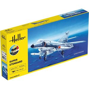 1:72 Heller 56360 Super Etendard Plane - Starter Kit Plastic Modelbouwpakket