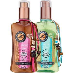 Byron Bay Aftersun Aloe Vera Gel + Aftersun Shimmer Oil - 2x 200ml