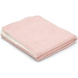 Gebreid Ledikantdeken - Fleece - Roze - Essentials