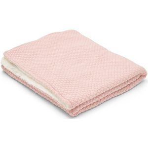 Gebreid Ledikantdeken - Fleece - Roze - Essentials