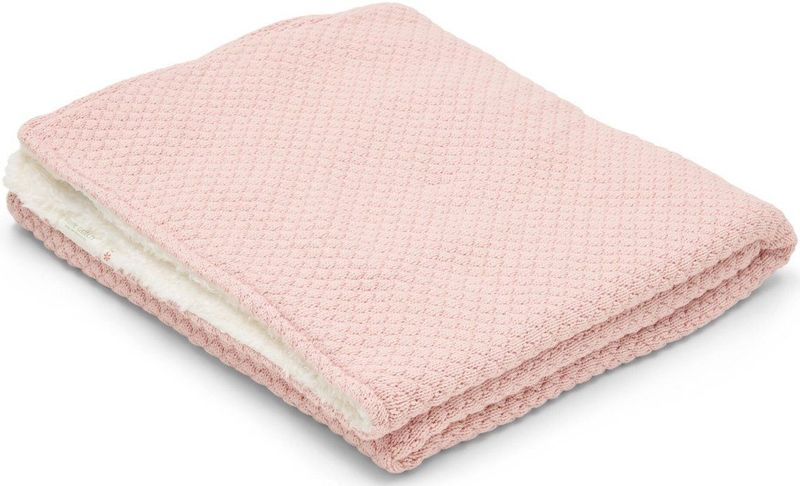 Gebreid Ledikantdeken - Fleece - Roze - Essentials