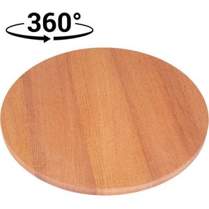 Joy Kitchen houten borrelplank rond ø 30 cm | tapasplank | draaiplateau hout | tapas servies | draaischijf | ronden serveerplank | roterend | draaiplateau | houten snijplank | borrelpakket | tapasplank