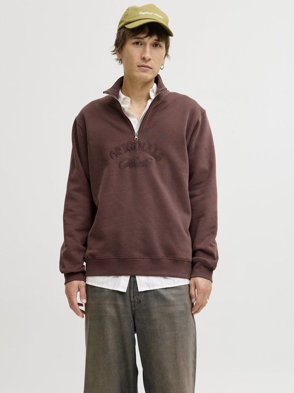 JACK&JONES - JORBLEECKER BRANDING SWEAT HIGH NECK BF - Heren - Sweaters
