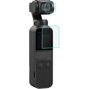 PULUZ 9H 2.5D HD gehard glazen lensbeschermer + schermfolie voor DJI OSMO Pocket Gimbal