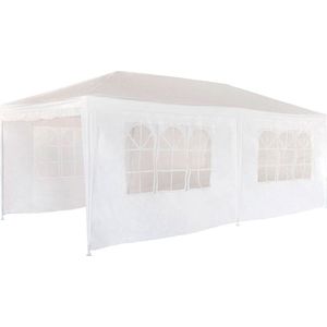 Aktive Opvouwbare Tent Van Polyester 300x600x260 cm Wit