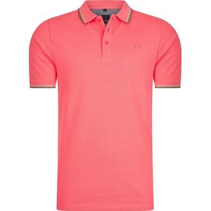 Mario Russo Polo shirt Edward - Polo Shirt Heren - Poloshirts heren - Katoen - 3XL - Koraal
